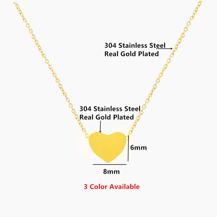 Valentine's Day Romantic Heart Pendant Necklace