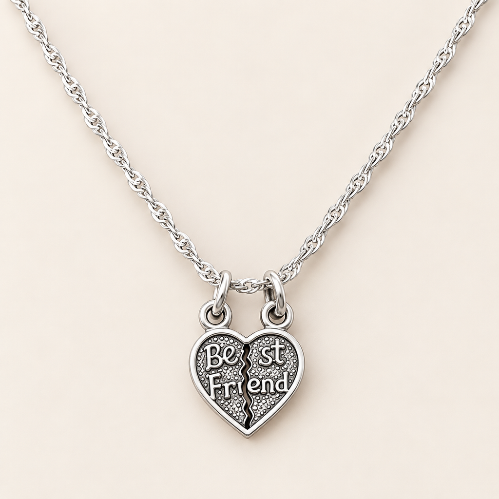 Best Friends Heart – 925 Sterling Silver