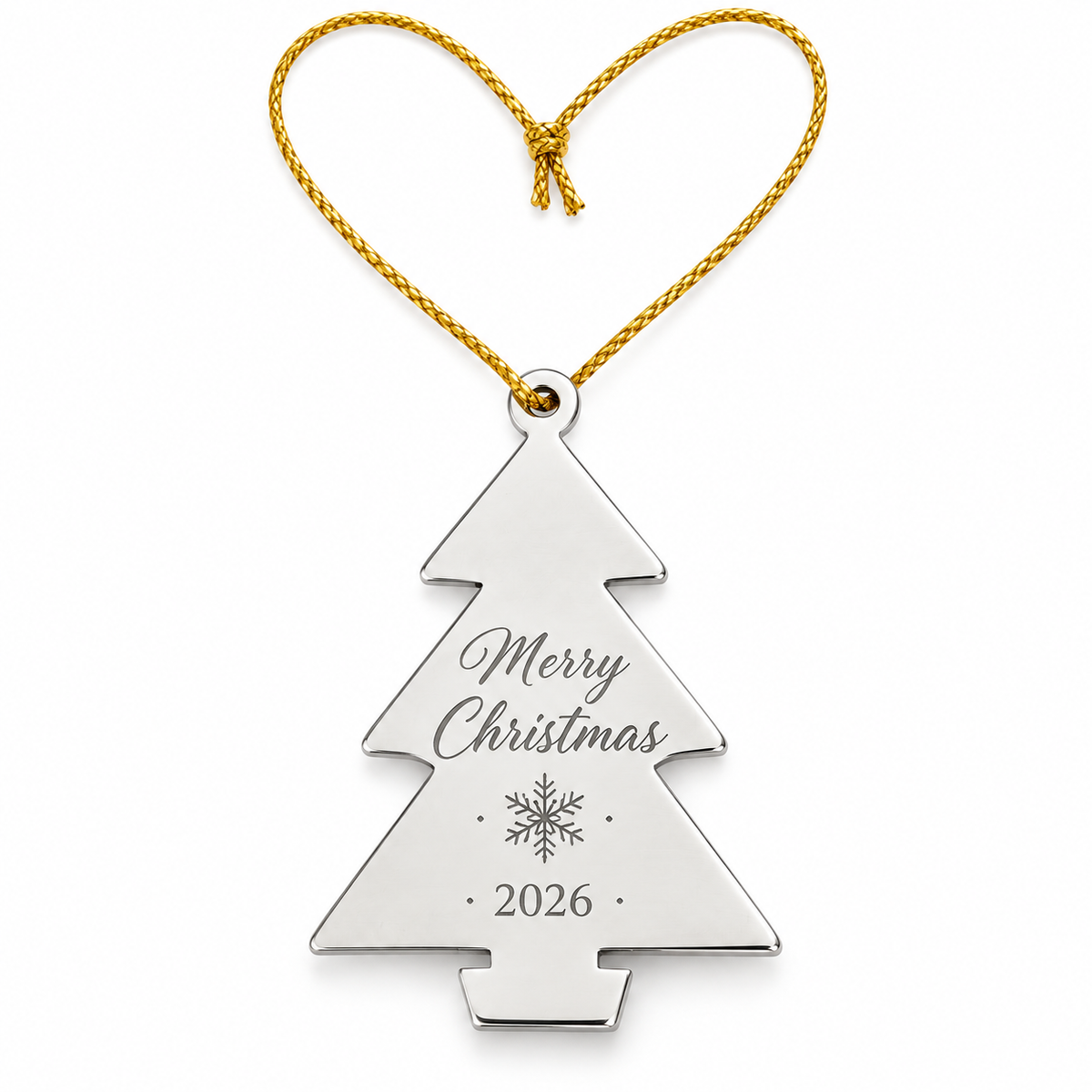 Personalized Christmas Tree Photo & Text Engraving Ornament