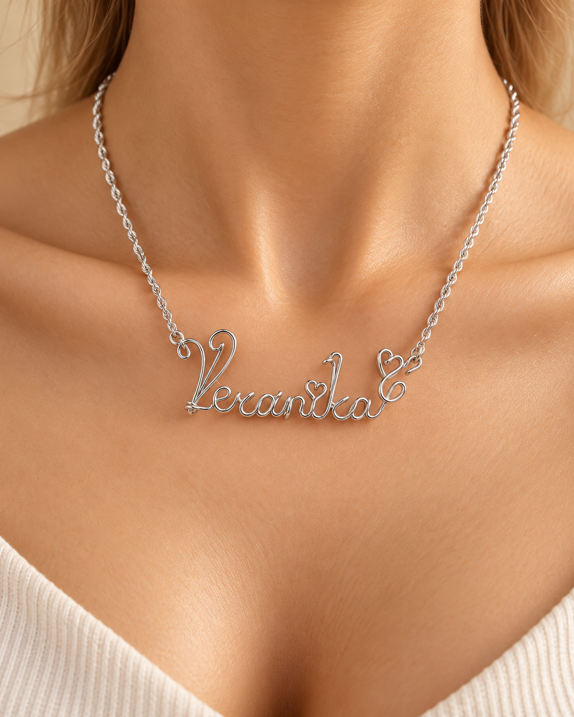 Custom Name Necklace – Stainless Steel