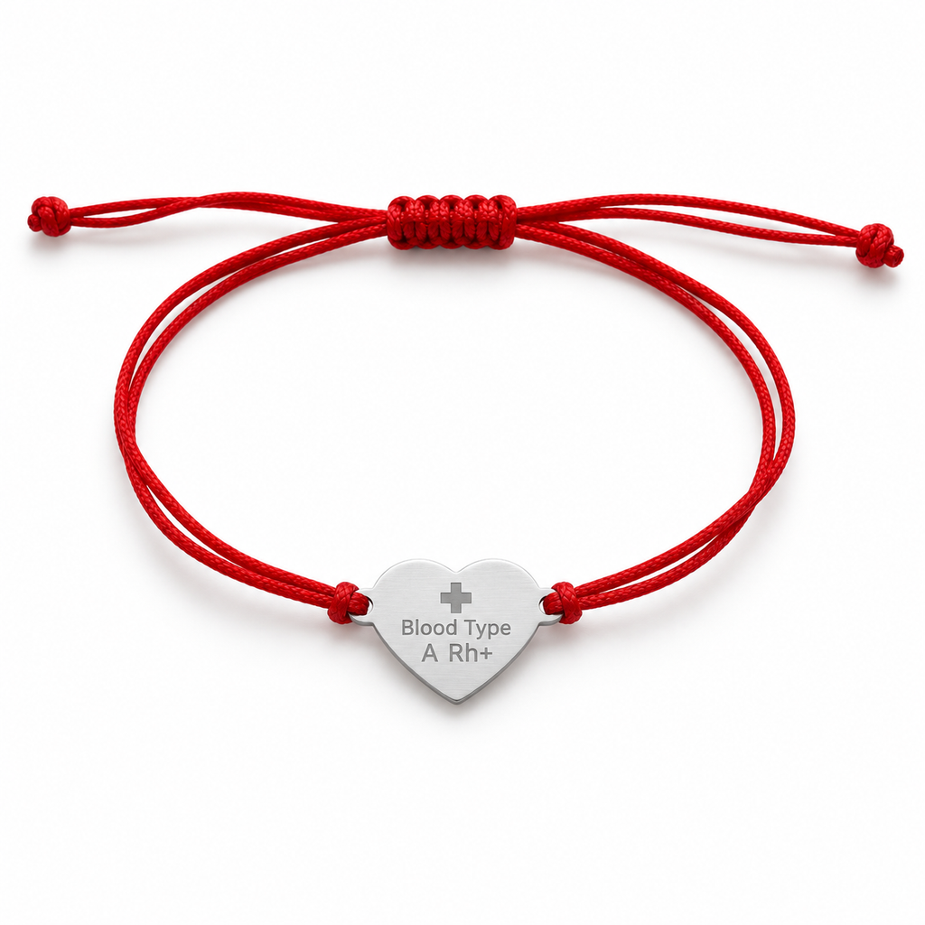 Kordelarmband mit kleinem Herz