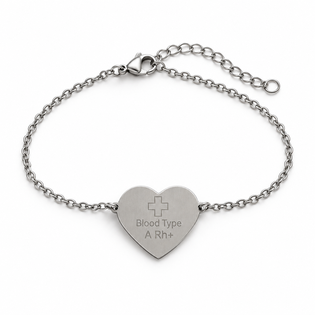 Stainless Steel Heart Chain Bracelet