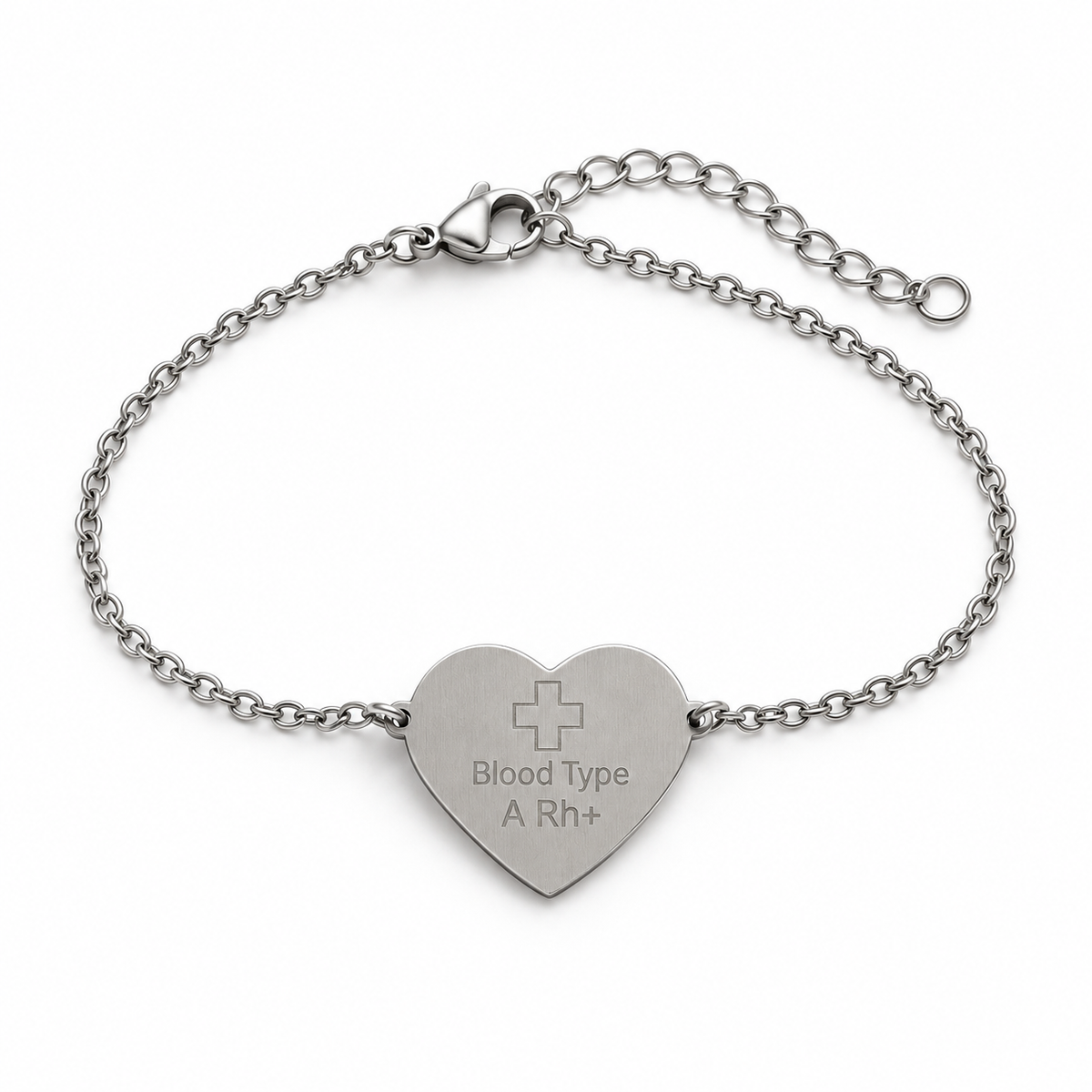 Stainless Steel Heart Chain Bracelet