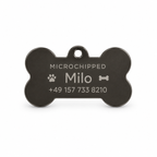 Personalized Bone-Shaped Pet Tag – Photo & Text Engraving