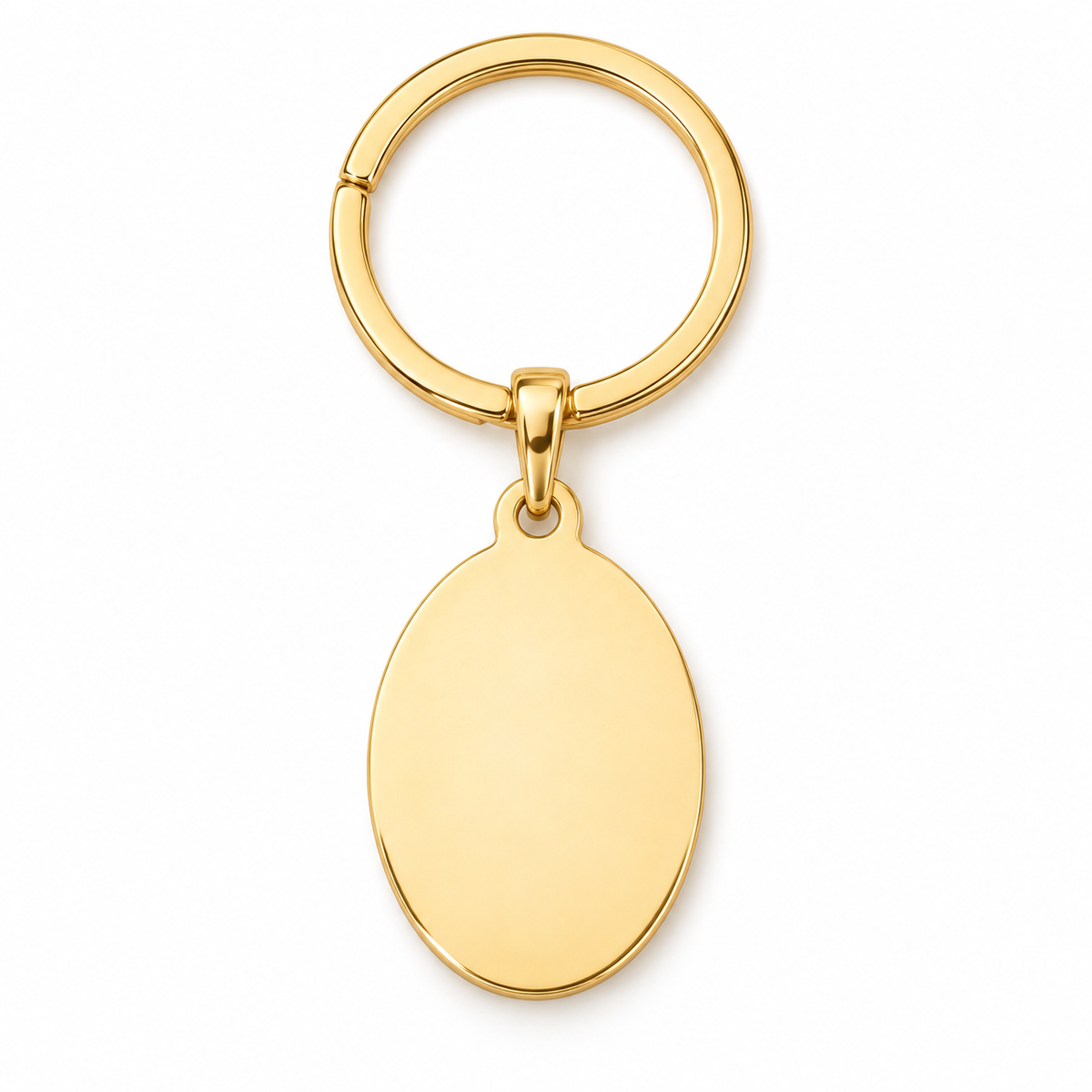 Personalized Oval Photo & Text Engraving Pendant