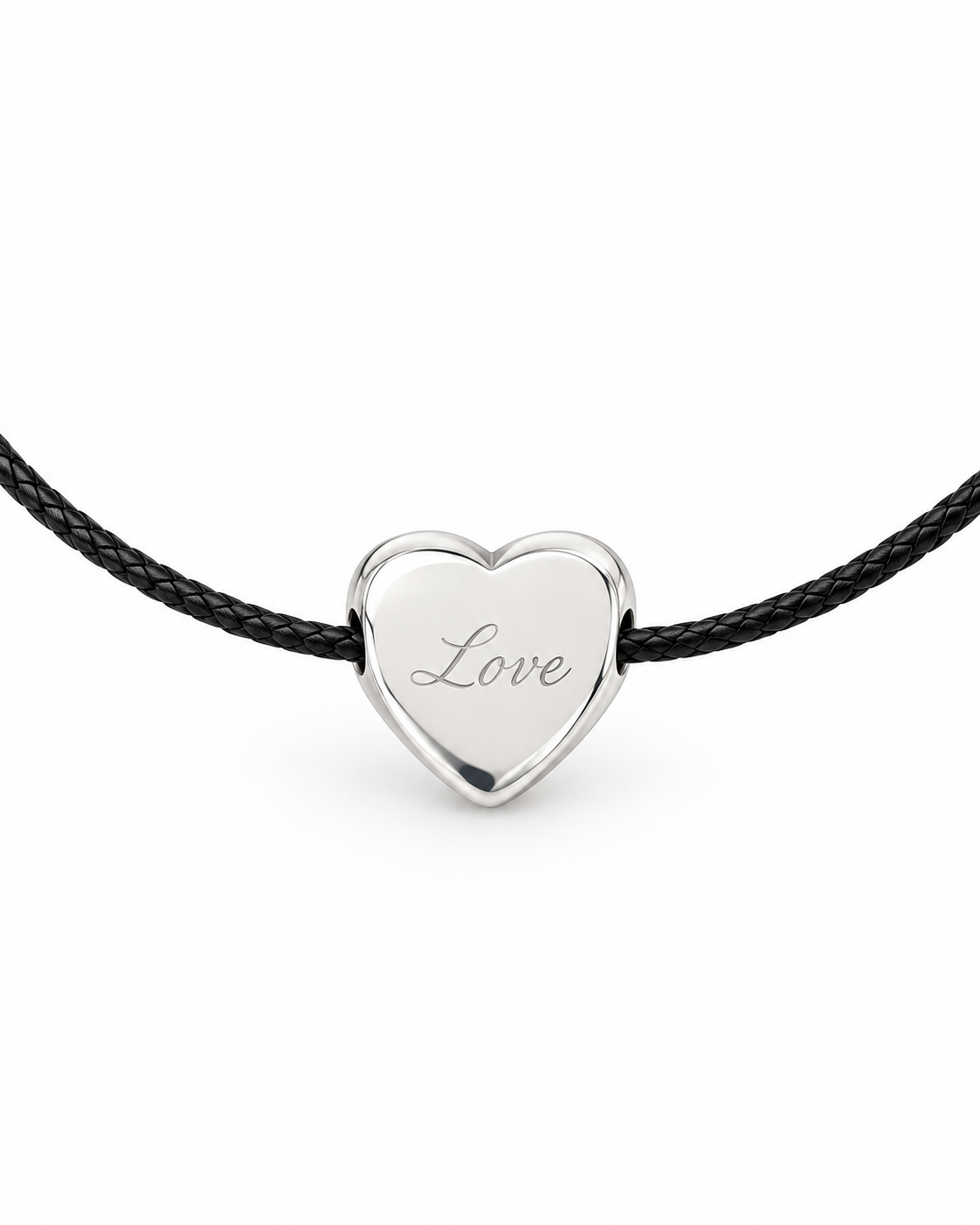 Personalized Small Heart Photo & Text Engraving Pendant