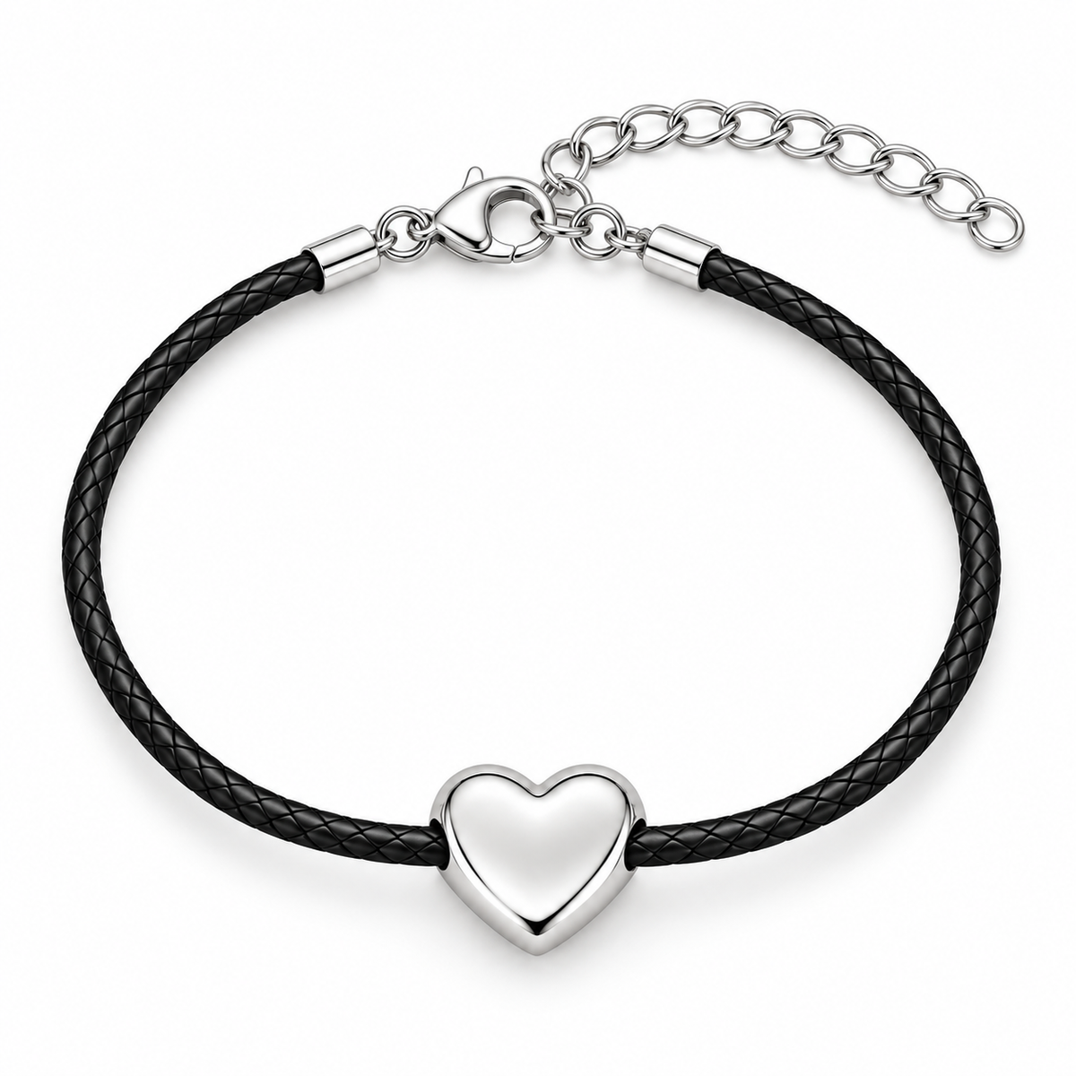 Personalized Small Heart Photo & Text Engraving Bracelet
