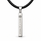 Personalized Engraved Bar Pendant – Stainless Steel