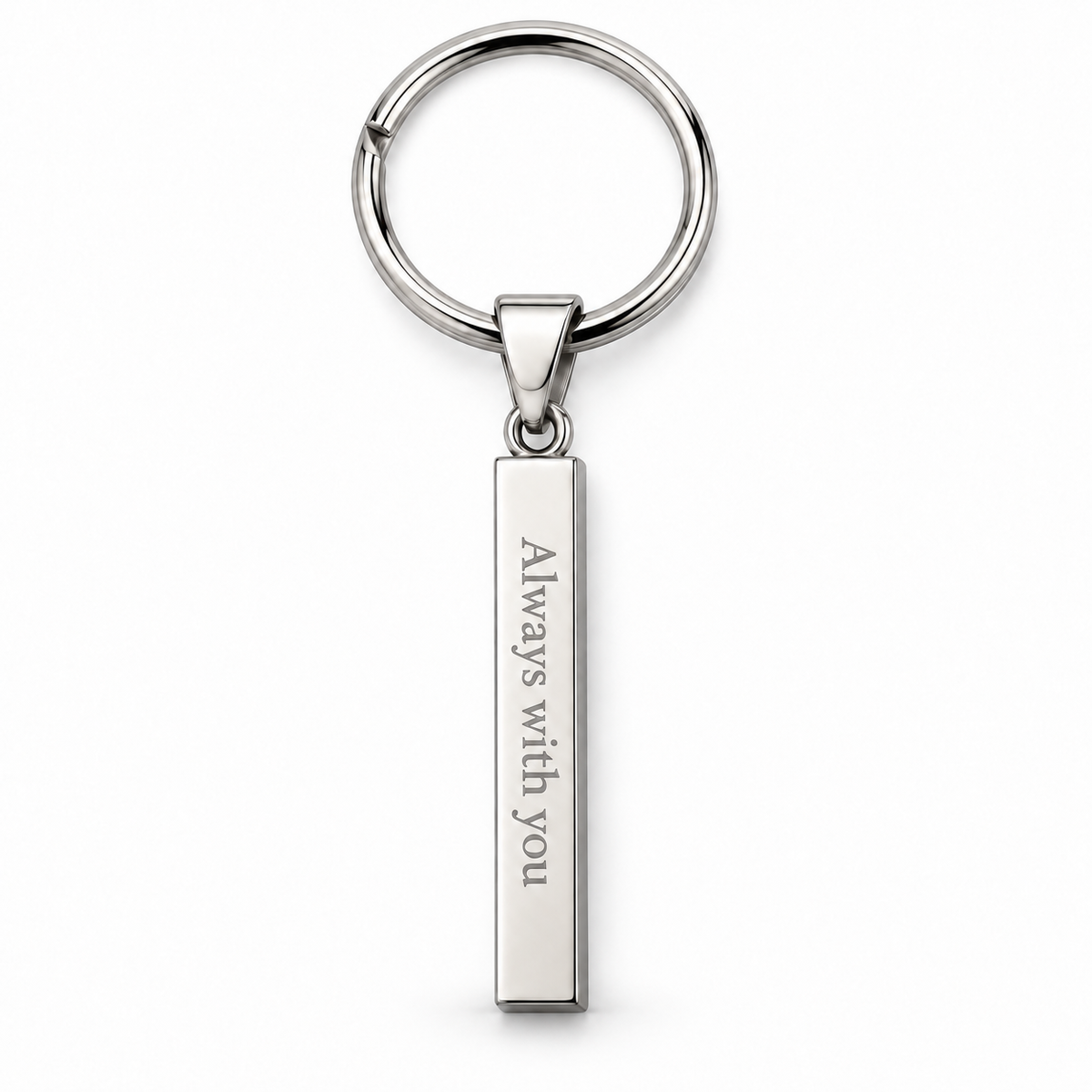 Personalized Engraved Bar Pendant – Stainless Steel