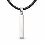Personalized Engraved Bar Pendant – Stainless Steel