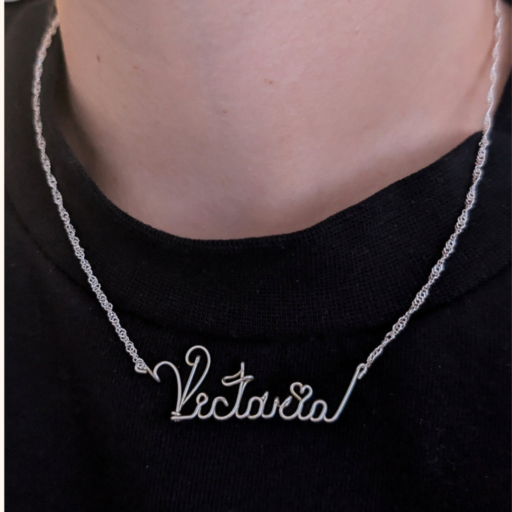Custom Name Necklace – 925 Sterling Silver | Handmade Personalized Gift