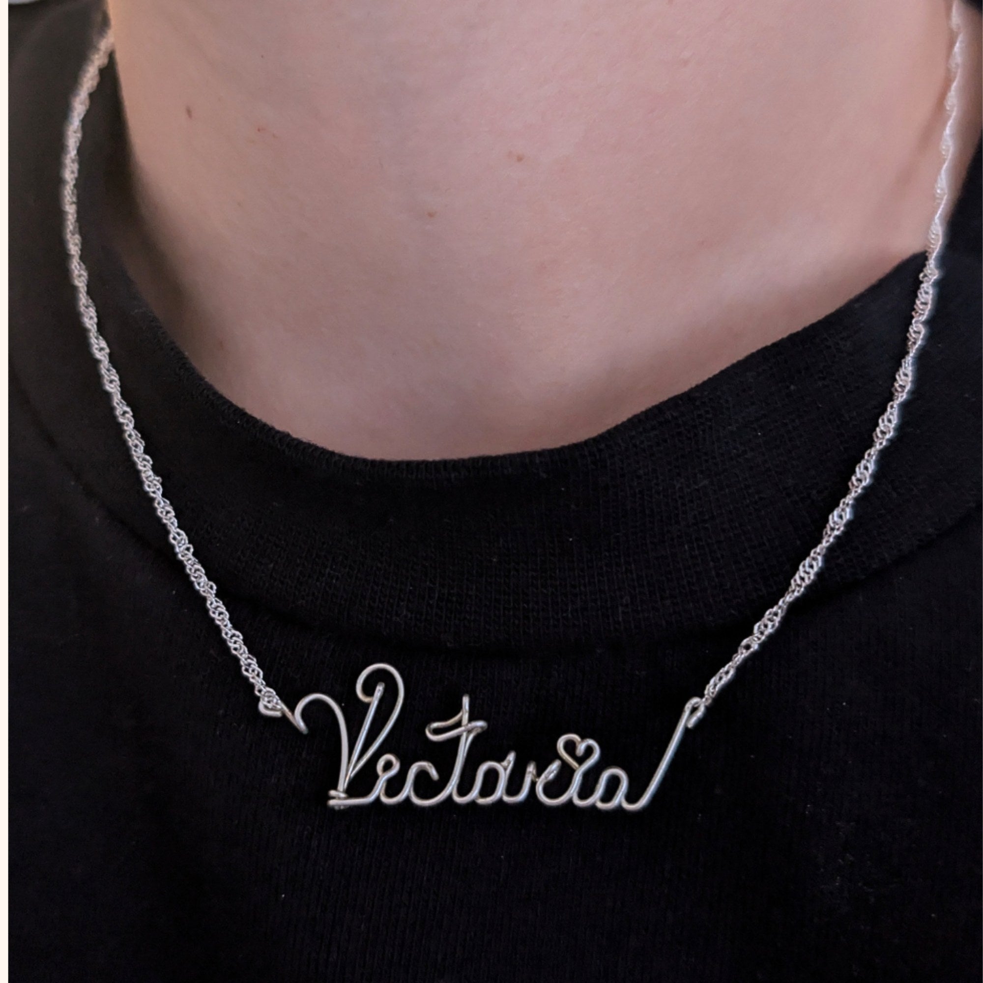 Custom Name Necklace – 925 Sterling Silver | Handmade Personalized Gift
