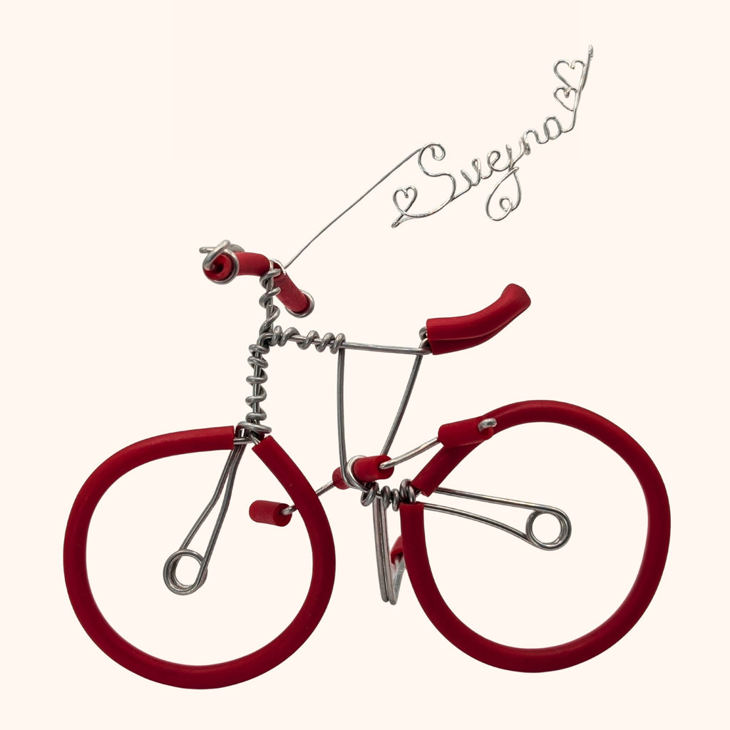 Handmade Bike Sculpture – Custom Name
