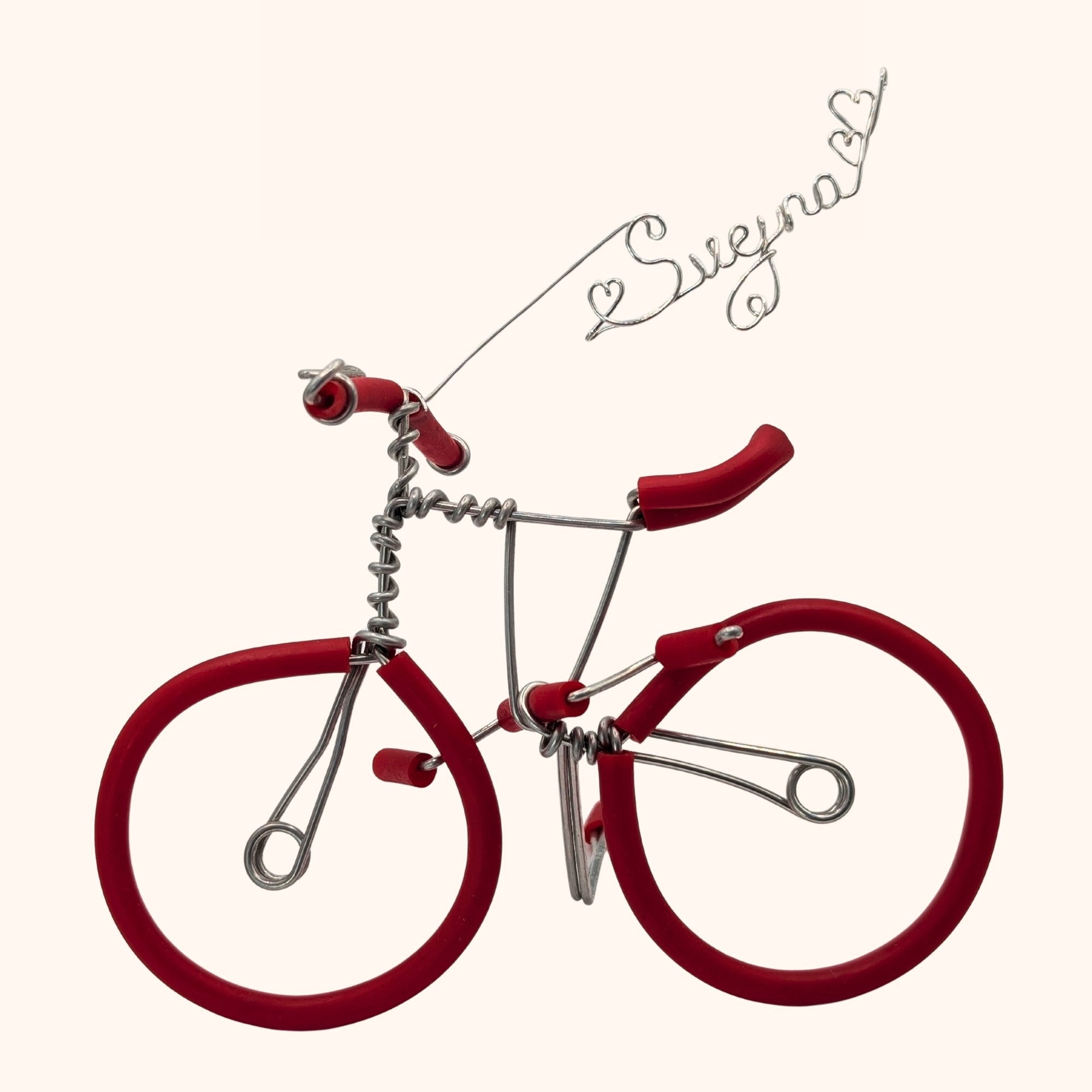 Handmade Bike Sculpture – Custom Name