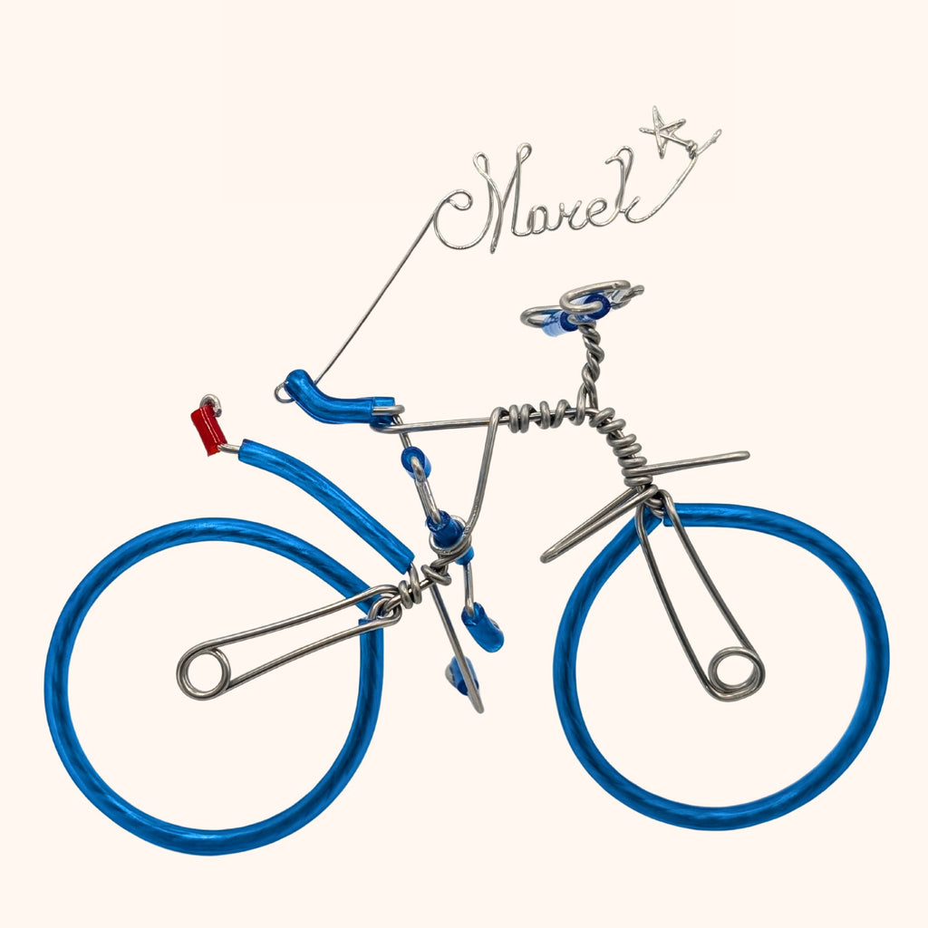 Handmade Bike Sculpture – Custom Name