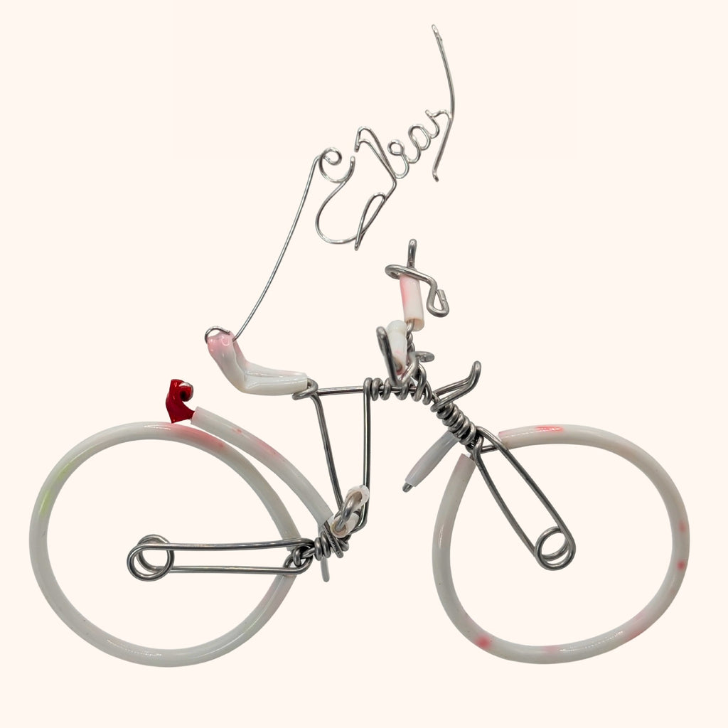 Handmade Bike Sculpture – Custom Name