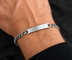 Personalized Men's & Unisex Stainless Steel ID Bracelet