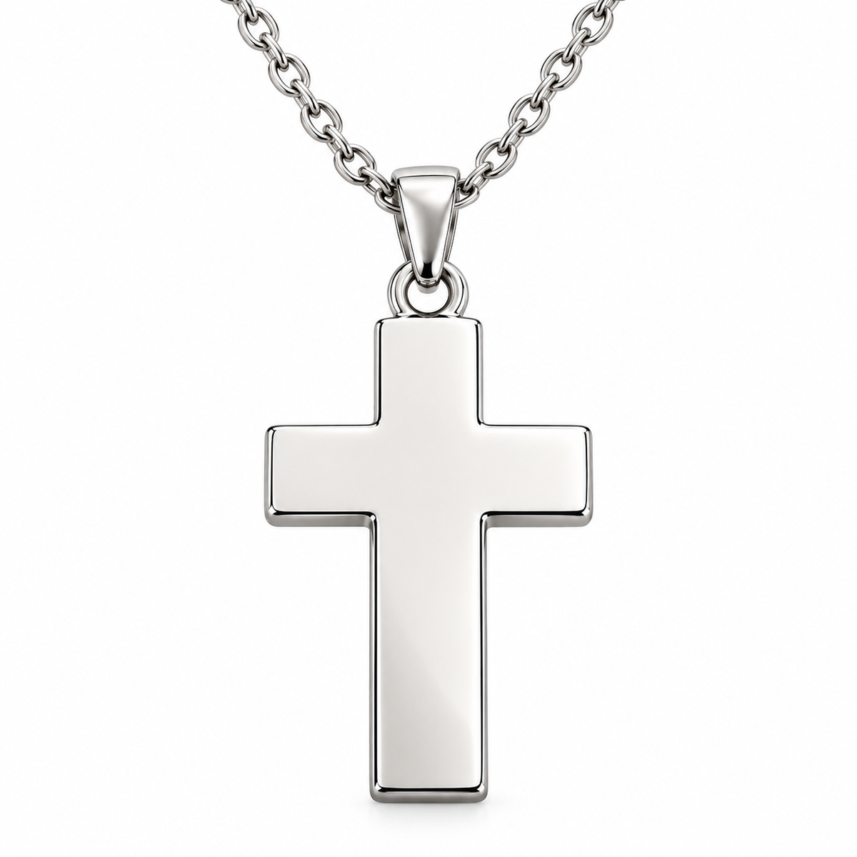 Personalized Cross Photo & Text Engraving Pendant