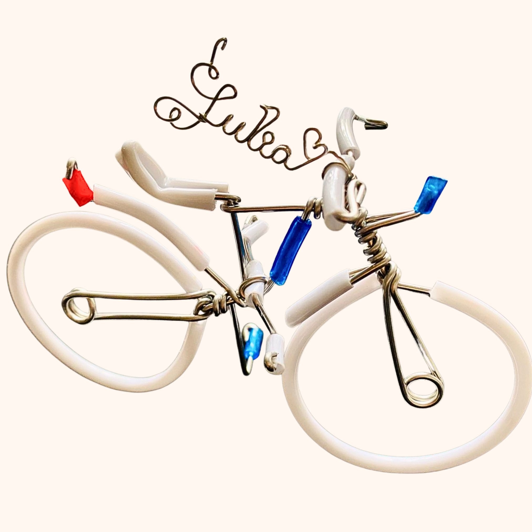Handmade Bike Sculpture – Custom Name