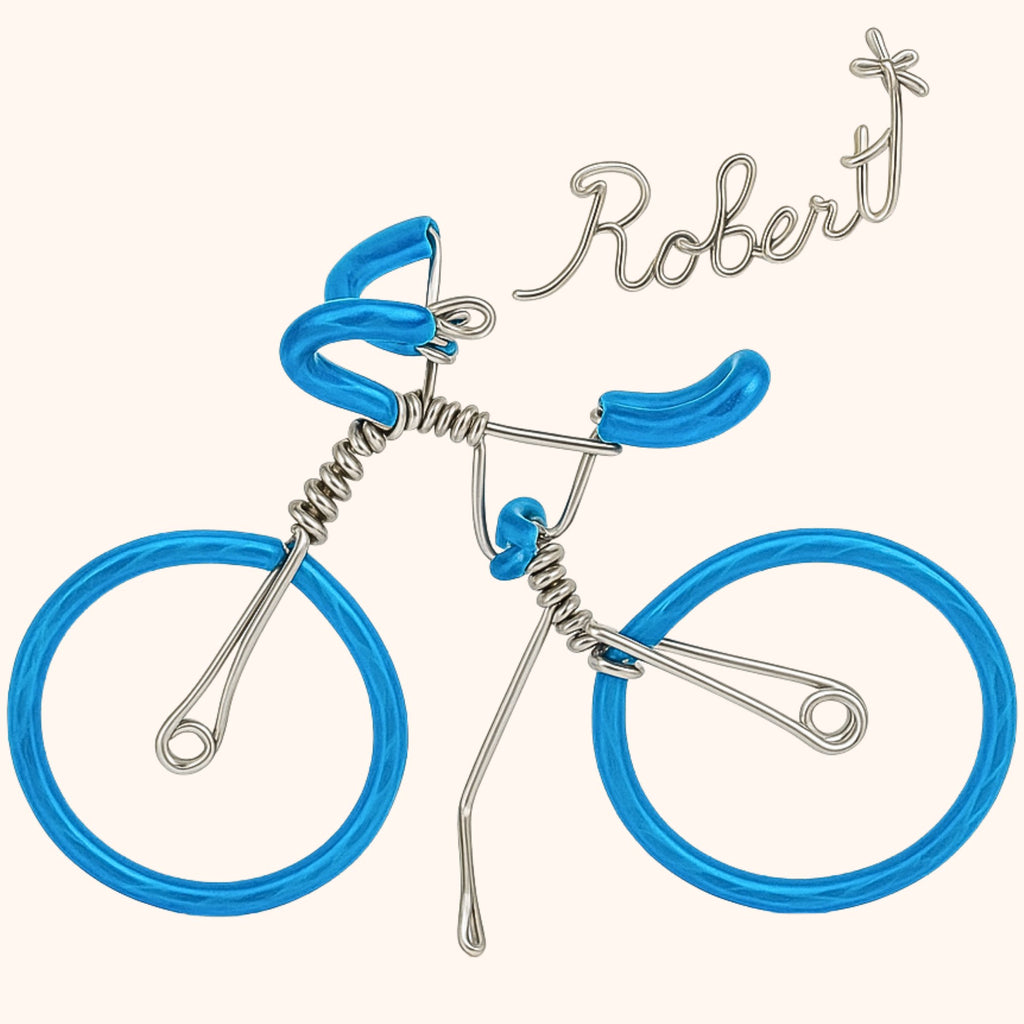 Handmade Bike Sculpture – Custom Name