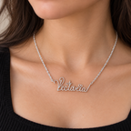 Custom Name Necklace – 925 Sterling Silver | Handmade Personalized Gift
