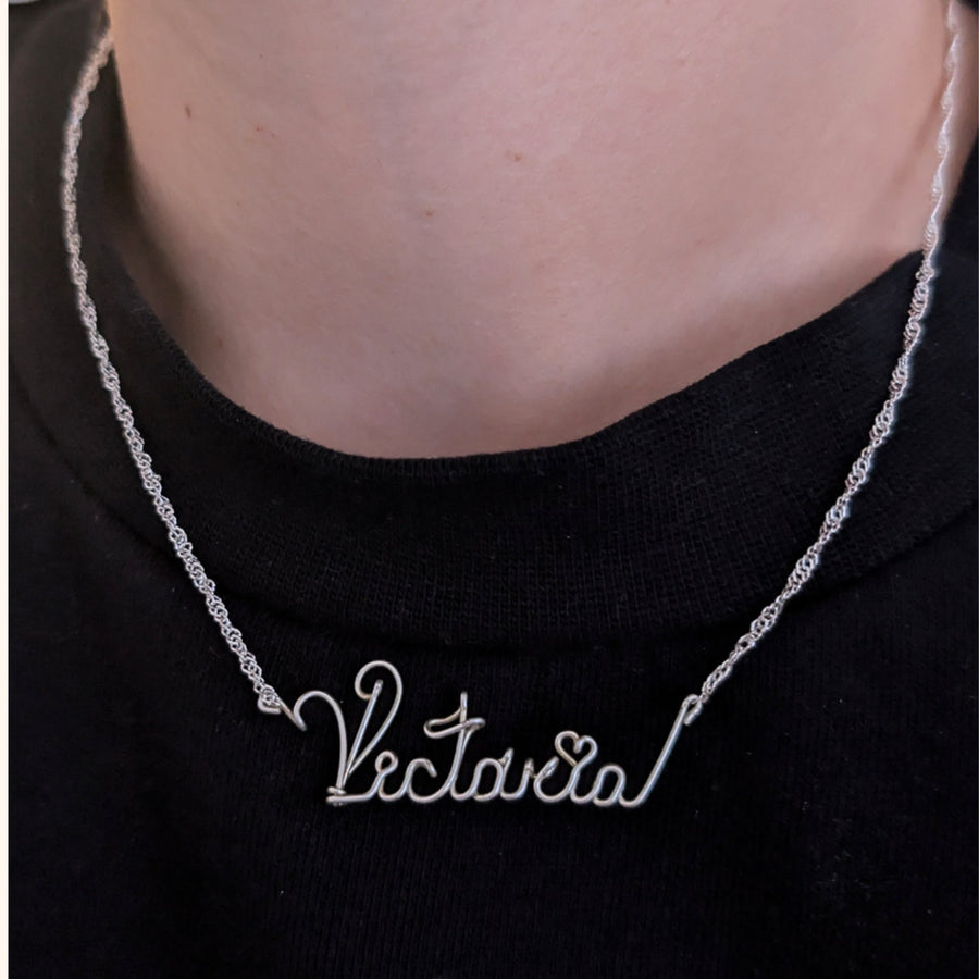 Custom Name Necklace – 925 Sterling Silver | Handmade Personalized Gift
