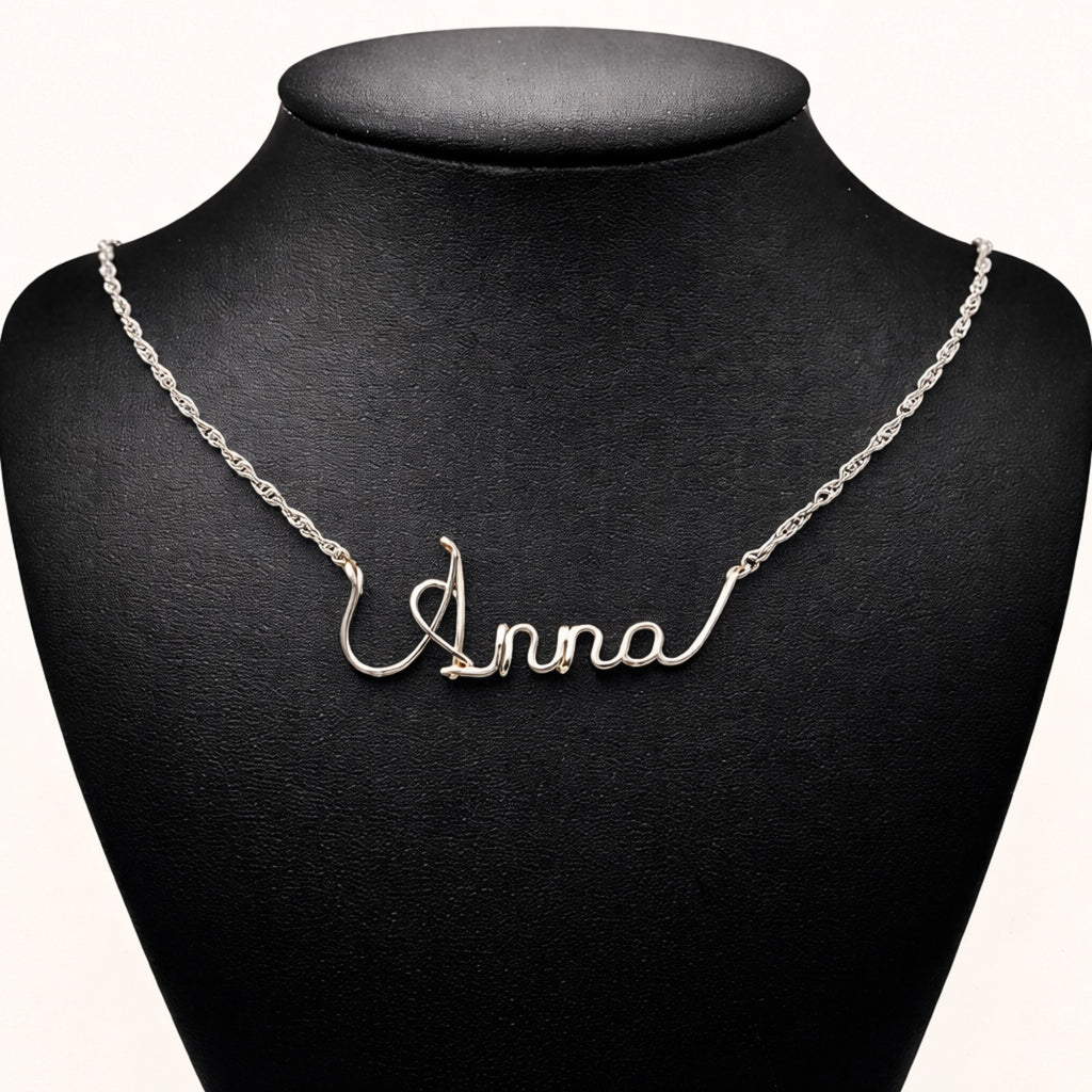 custom name necklace sterling silver gift for her