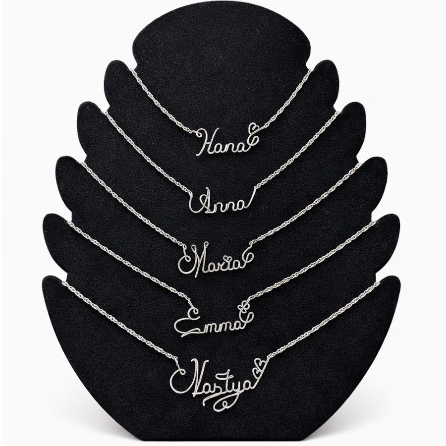 Custom Name Necklace – 925 Sterling Silver | Handmade Personalized Gift
