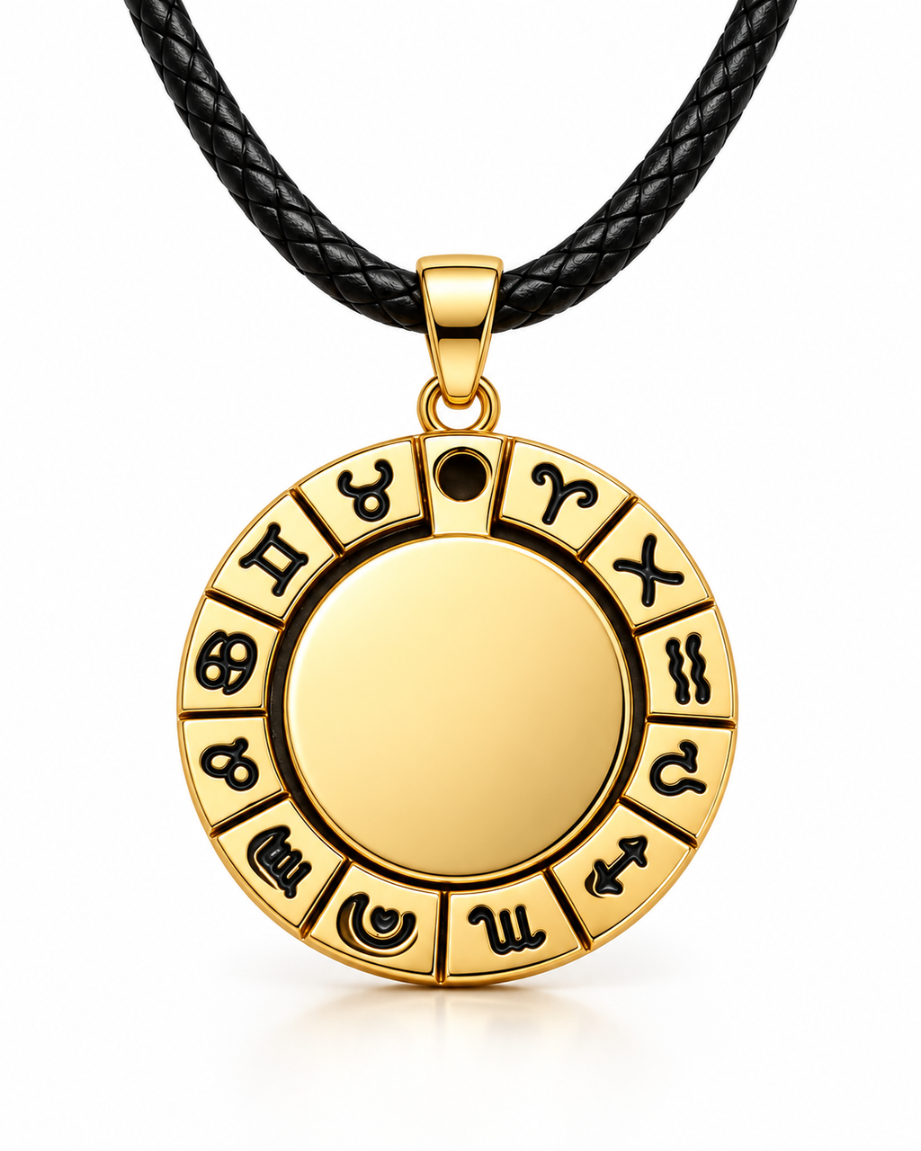 Personalized Zodiac Photo & Text Engraving Pendant