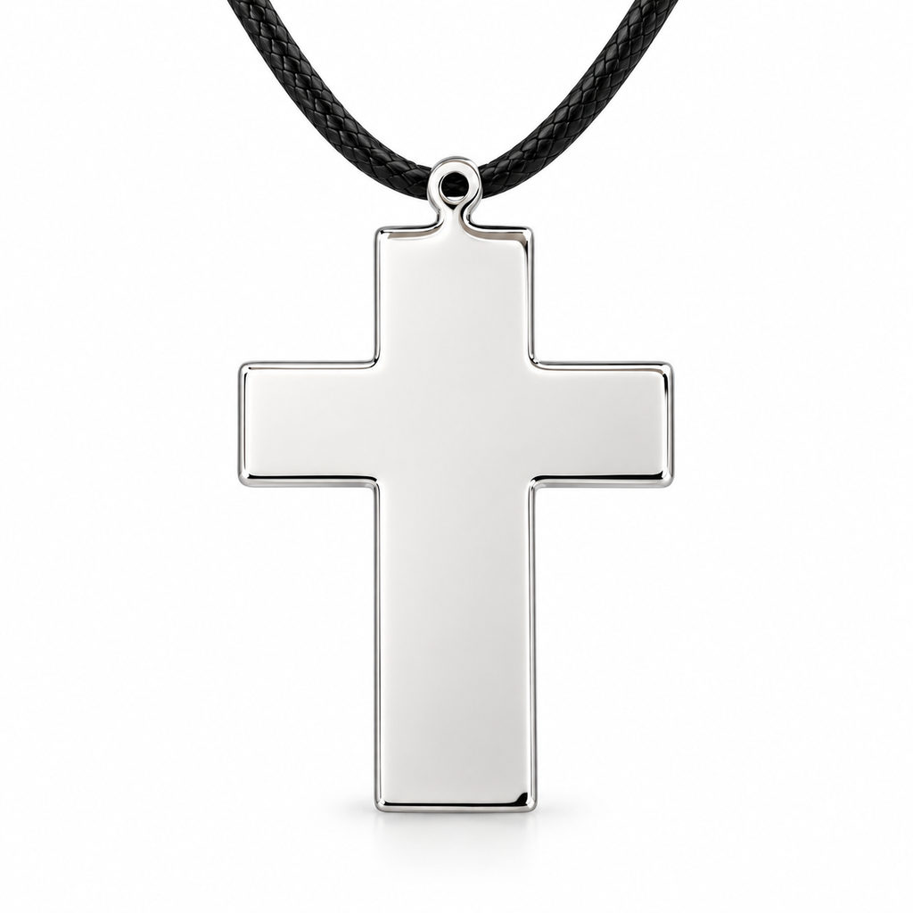 Personalized Cross Photo & Text Engraving Pendant