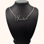 personalized name necklace handmade 925 sterling silver