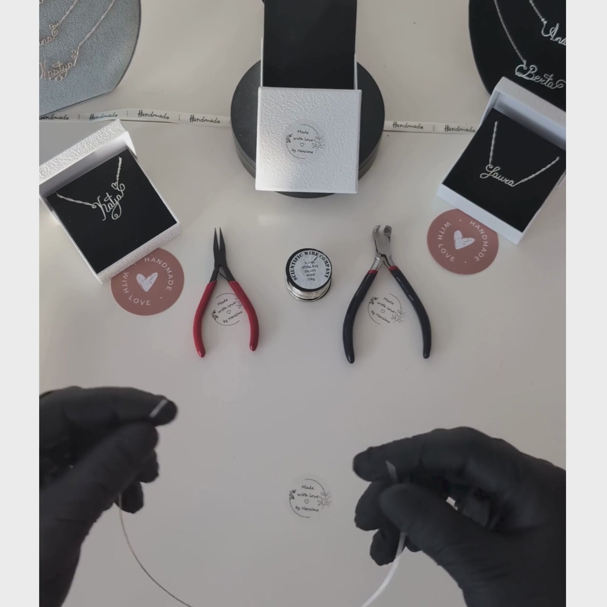 Custom Name Necklace – 925 Sterling Silver | Handmade Personalized Gift