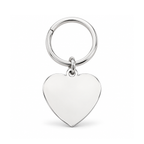 Silver + Keyring: standardized personalized silver heart pendant keyring